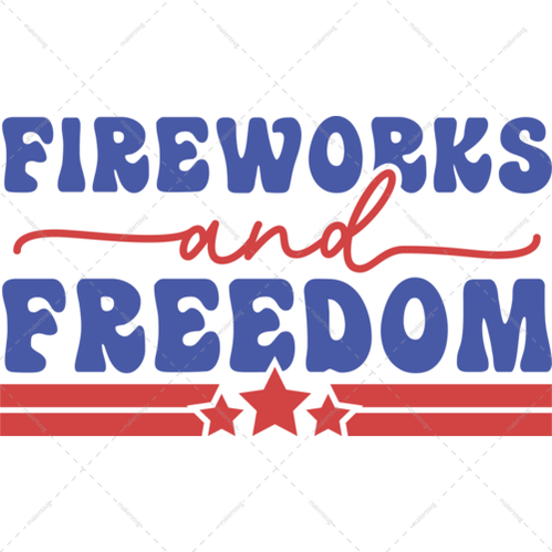 4th of July-Fireworksandfreedom-01-Makers SVG