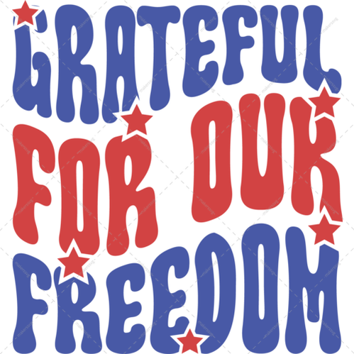 4th of July-Gratefulforourfreedom-01-Makers SVG