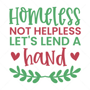 Homelessness Awareness-Homelessnothelpless_let_slendahand-01-Makers SVG