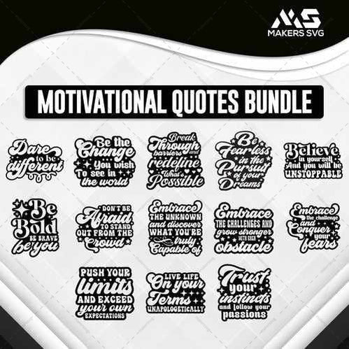 Motivational Quotes Bundle-MotivationalQuotesBundleProductImageMakersSVG-Makers SVG