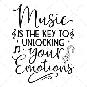 Music-Musicisthekeytounlockingyouremotions-01-Makers SVG