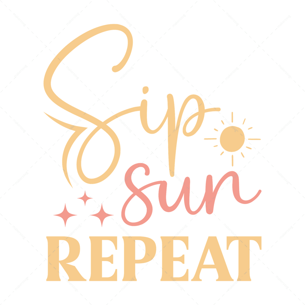 Summer-Sip_sun_repeat-01-Makers SVG