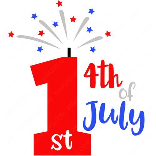 4th of July-1st4thJulyVK-Makers SVG