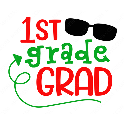 1st Grade Grad-1stGradeGrad-Makers SVG