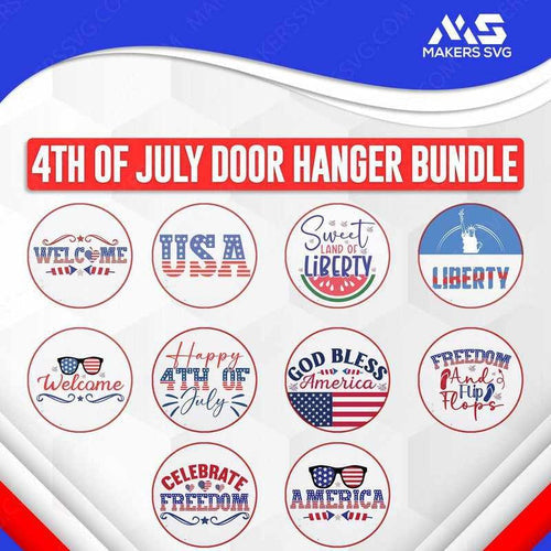 4th of July Door Hanger Bundle-4thofJulydoorhangerbundleproductimage-Makers SVG