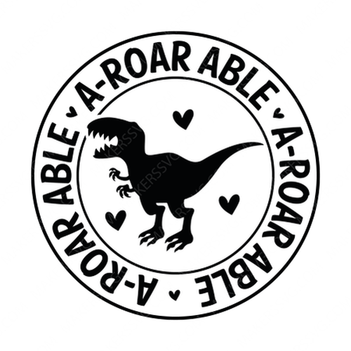 Dinosaur-A-RoarAble-01-small-Makers SVG