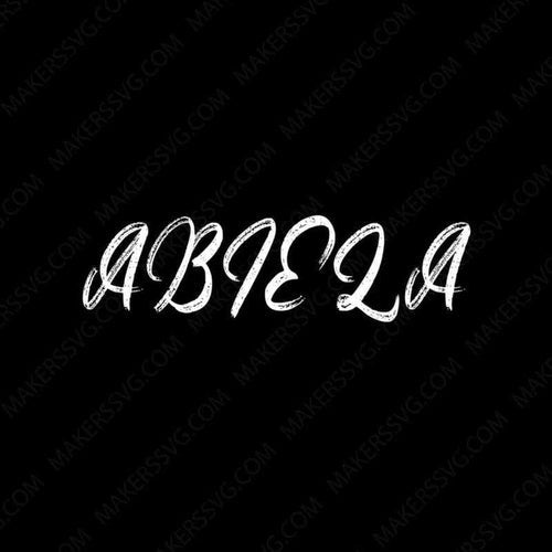 Abiela Brush Font-Abiela-Makers SVG