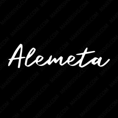 Alemeta Wedding Font-Alemeta-Makers SVG