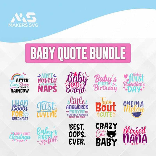 Baby Bundle- 100+ Files-Baby-Bundle-1-NEW-Makers SVG