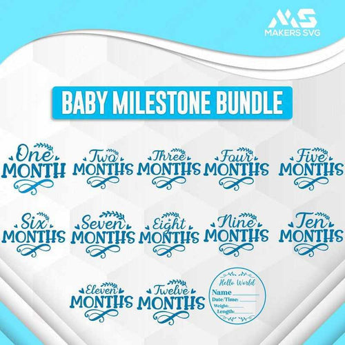 Baby Milestone Bundle-Babymilestonebundle1productimage-Makers SVG