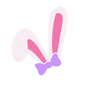 Easter Bunny-BunnyEarsBow-Makers SVG
