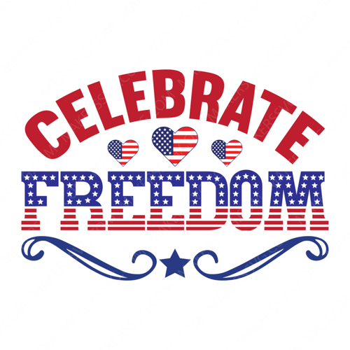 4th of July-CelebrateFreedom-small-Makers SVG