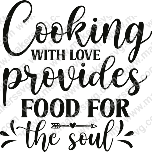 Kitchen-Cookingwithloveprovidesfoodforthesoul-01-Makers SVG