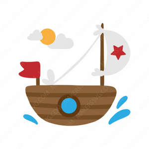 Pirate-Cute_pirate_boat-Makers SVG