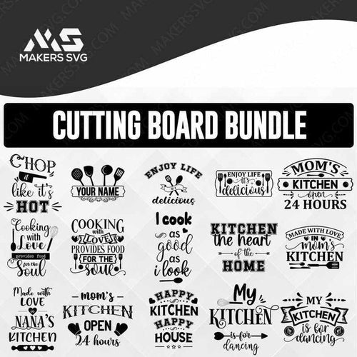 Cutting Board Svg Bundle,cutting Board Gráfico por Black Cat Studio ·  Creative Fabrica