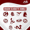 Dragon Silhouette Bundle - 100 Files-Dragonsilhouettebundleproductimage-Makers SVG