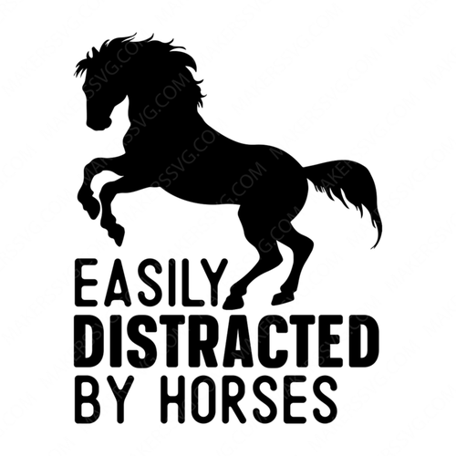 Horse-Easilydistractedbyhorses-01-small-Makers SVG