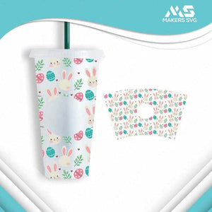 Easter Cold Cup Wrap-EasterCupWrap2-Makers SVG