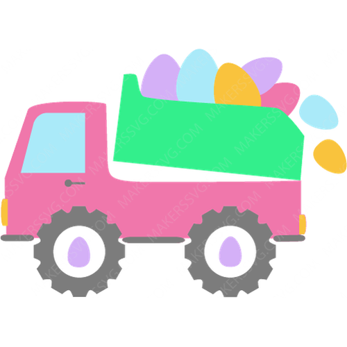 Easter Truck-EasterTruck-Makers SVG