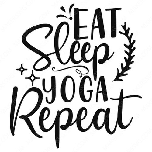 Yoga-EatSleepYogaRepeat-Makers SVG