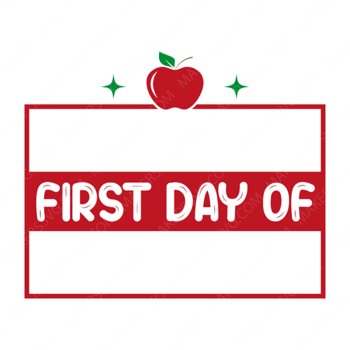 Back to School-FirstDayof-small-Makers SVG