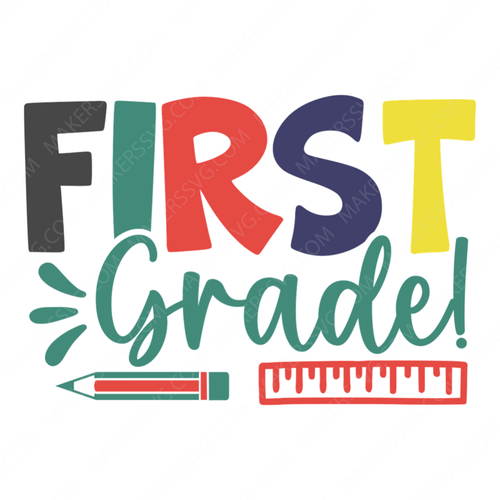 1st Grade-Firstgrade_-01-small-Makers SVG