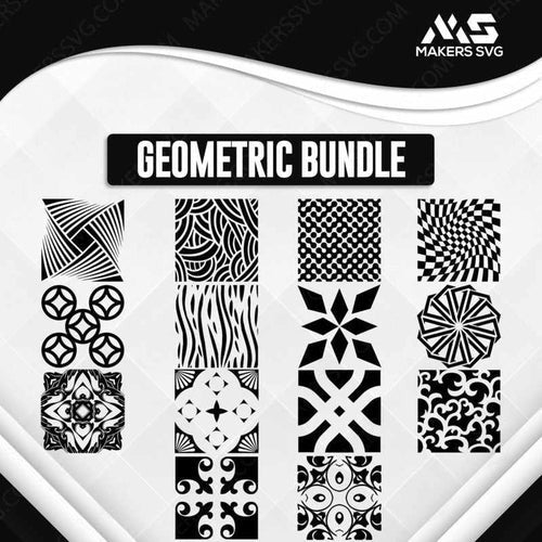 Geometric Bundle - 200+ Files-Geometricbundleproductimage-Makers SVG