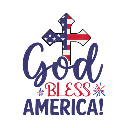 4th of July-GodblessAmerica_-01-small-Makers SVG