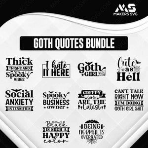 Goth Quotes Bundle-GothQuotesBundleProductImage-Makers SVG