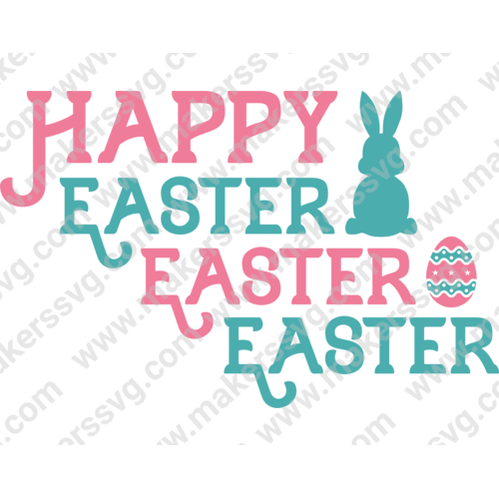 Easter-HappyEaster1-01-Makers SVG