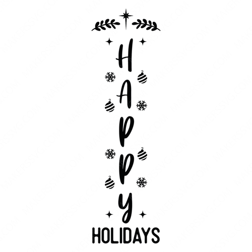 Christmas Porch Sign-HappyHolidays-01-Makers SVG