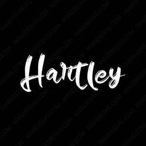 Hartley Brush Font-Hartley-Makers SVG