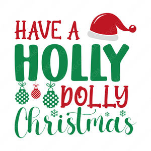 Christmas-Haveahollydollychristmas-01-small-Makers SVG