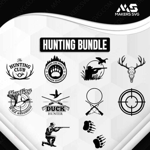 Hunting Bundle - 200+ Files-Huntingbundleproductimage-Makers SVG