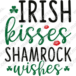 St. Patrick's Day-IrishkissesShamrockwishes-01-Makers SVG