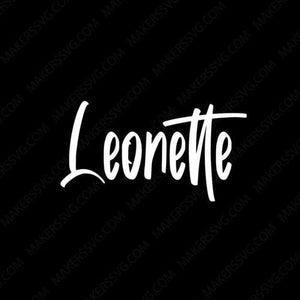 Leonette Brush Font-Leonette-Makers SVG