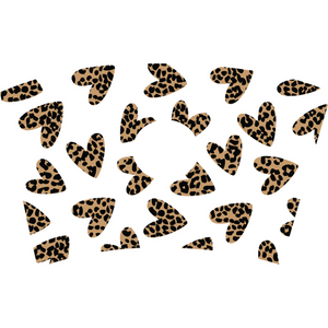 Leopard Hearts Cold Cup Wrap-LeopardHeartsSvgLadyFullWrap-Makers SVG