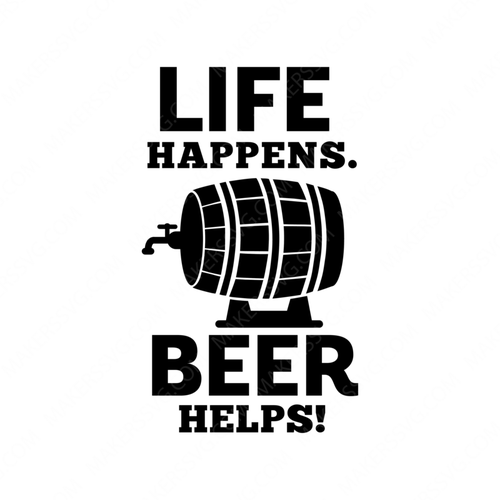 Beer Quotes-LifeHappensBeerHelps-Makers SVG