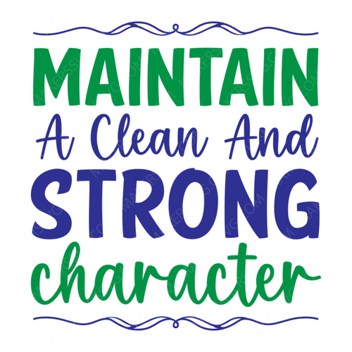 Clean-Maintainacleanandstrongcharacter-01-small-Makers SVG