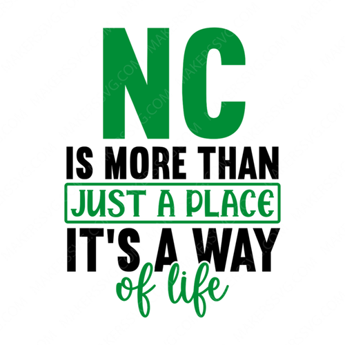 North Carolina-NCismorethanjustaplace_it_sawayoflife-01-small-Makers SVG