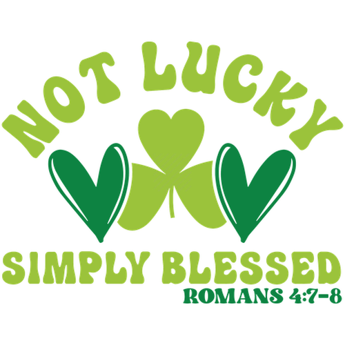 St. Patrick's Day-Notlucky_simplyblessedRomans-01-Makers SVG