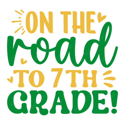 7th Grade-Ontheroadto7thgrade_-01-small-Makers SVG