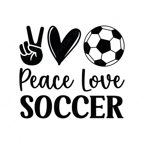 Soccer-PeaceLoveSoccer-01-Makers SVG