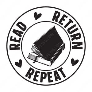 Books-Readreturnrepeat-small-Makers SVG
