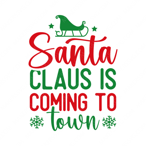 Christmas-SantaClausiscomingtotown-01-small-Makers SVG