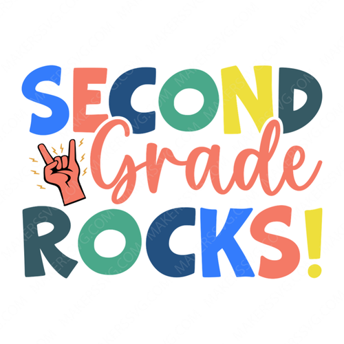 2nd Grade-Secondgraderocks_-01-small-Makers SVG