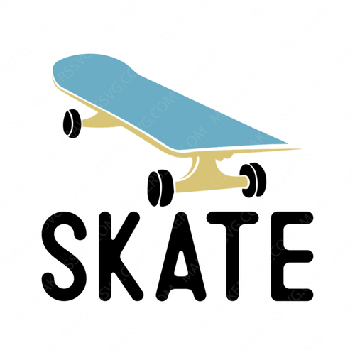 Skateboarding-Skate-01-small-Makers SVG