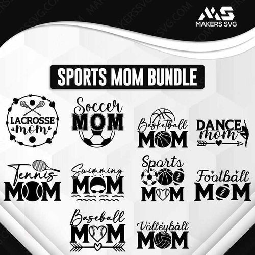 Sports Mom Bundle-SportsmomBundle-Makers SVG