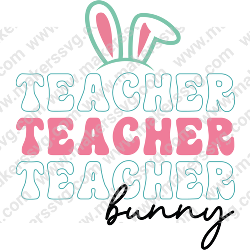 Easter-TeacherBunny-01-Makers SVG
