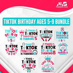 Birthday Ages 5-14 Bundle-Tiktok-Birthday-Ages-5-9-Bundle-Makers SVG